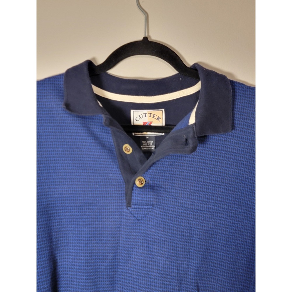 Cutter And Buck Polo Shirt Short Sleeve Mens Large Navy Blue
